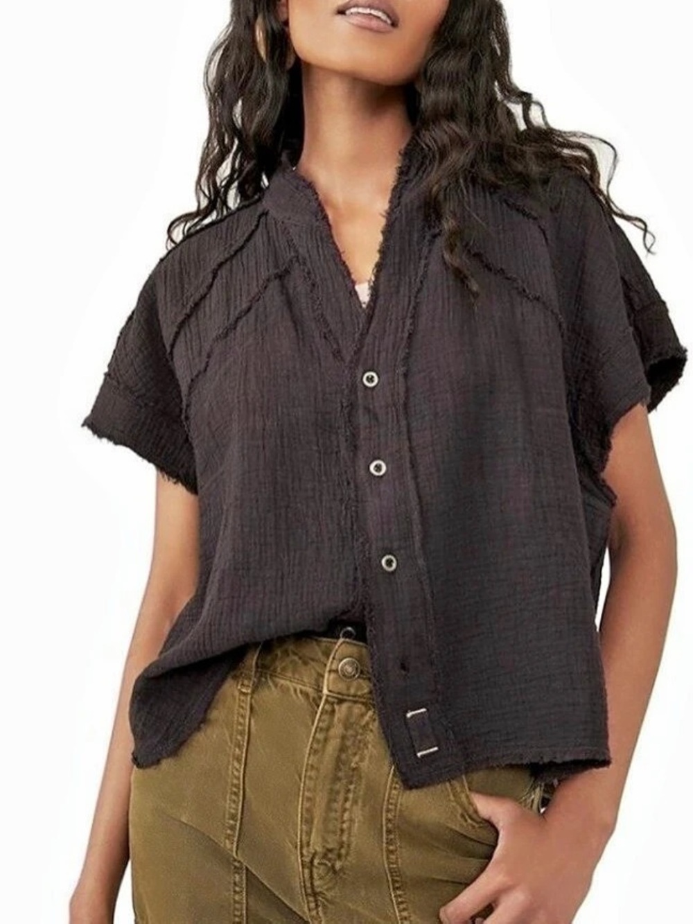 Free People Dreamy Days Shirt
Espresso Bean (S)